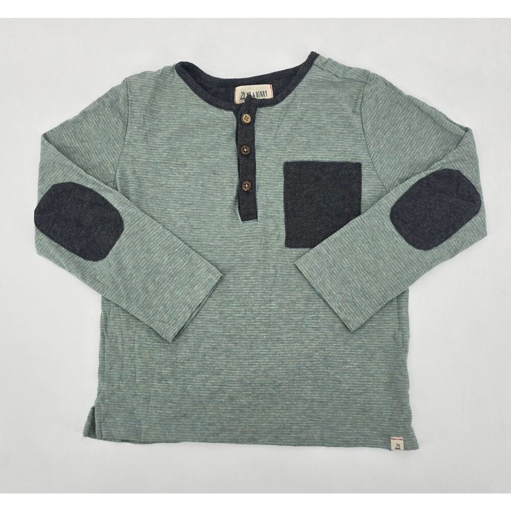 Me & Henry Green Boys Henley Long Sleeve Tee
Size: 6/7Y